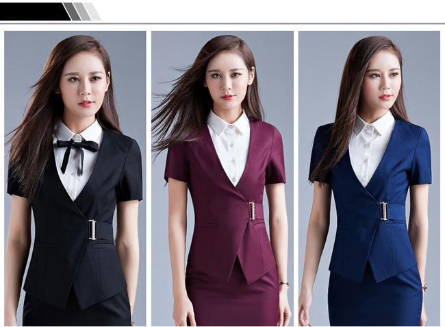 專柜營業員工作服款式顏色選擇參考圖