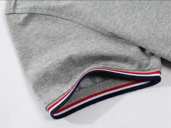 皇家貴族系列翻領短袖POLO衫定做款式袖口條細節展示圖